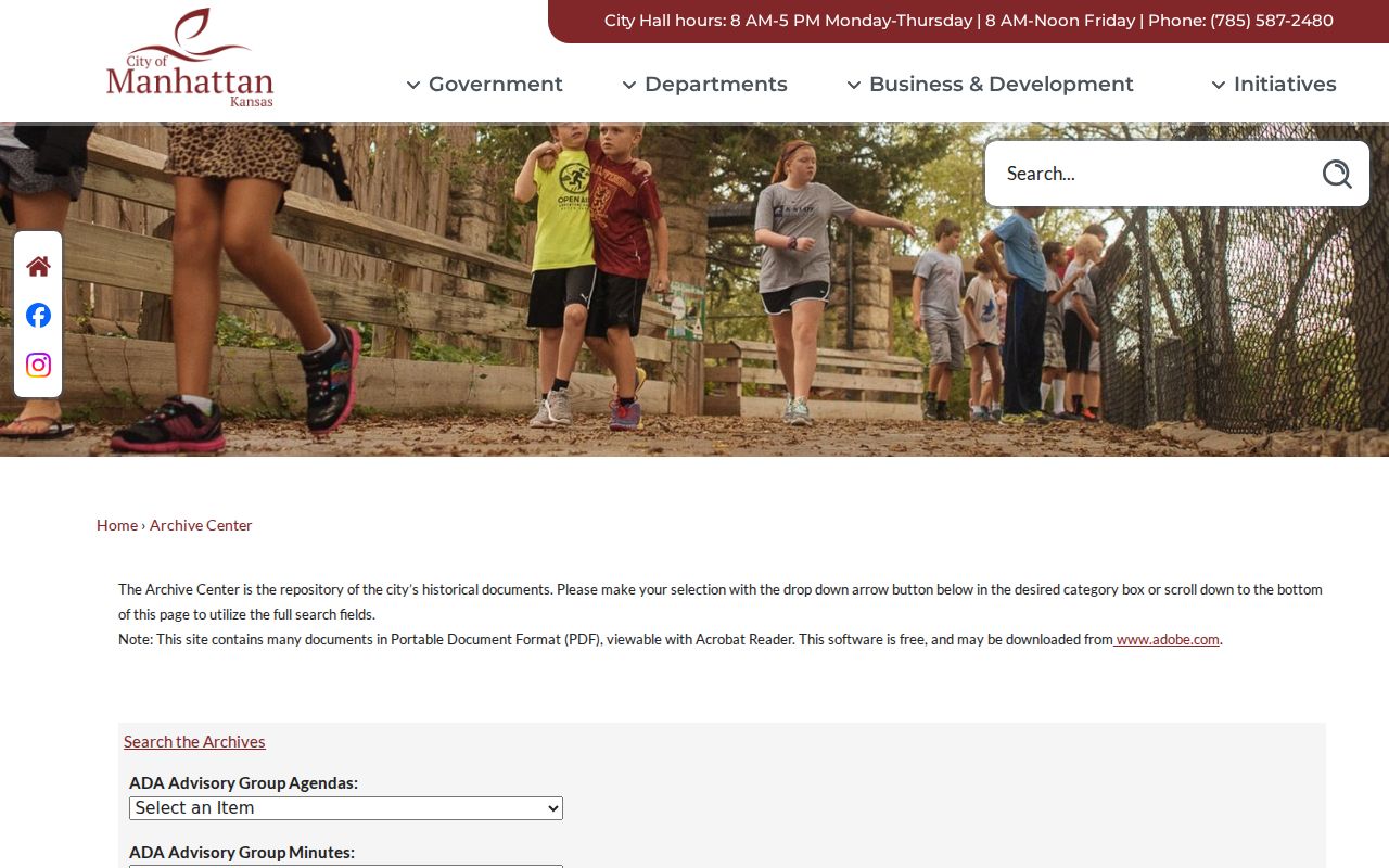 Manhattan Archive Center search for neighborhood and board records