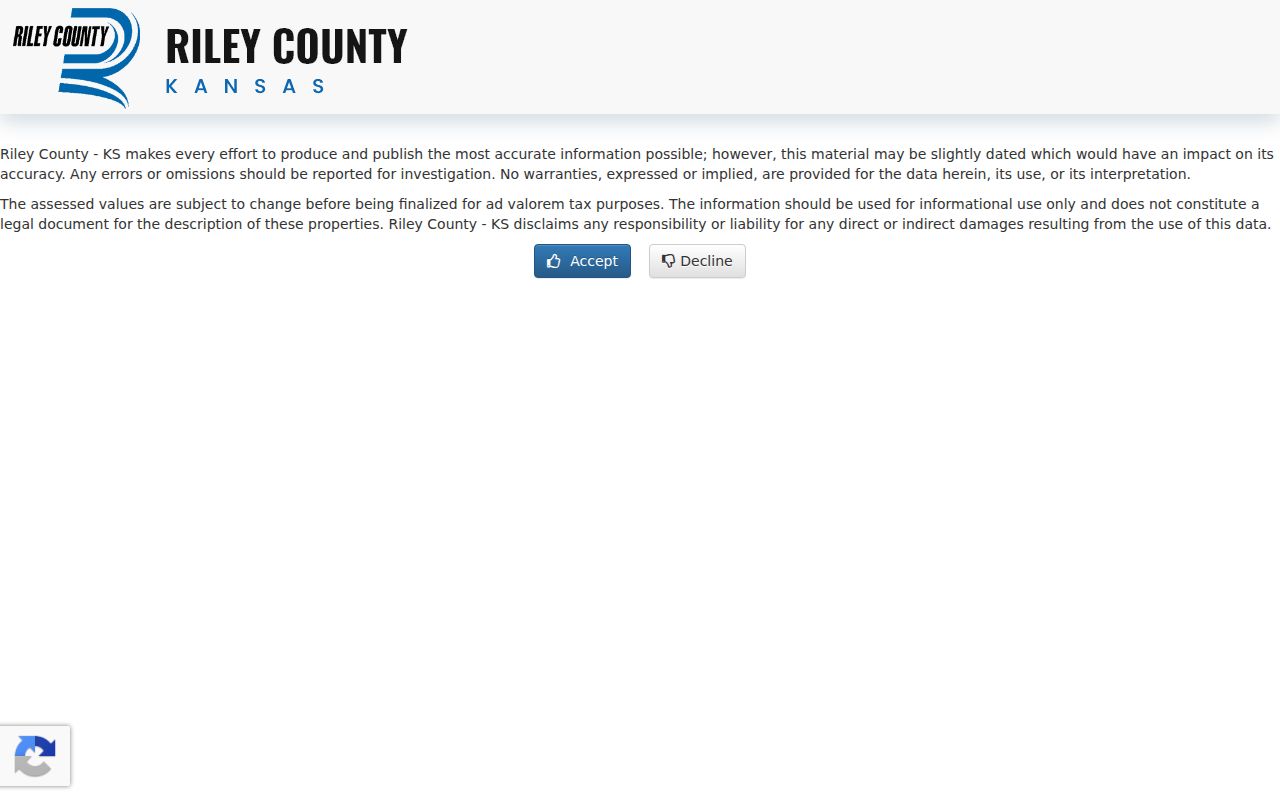 Riley County tax search used for Manhattan street and owner records