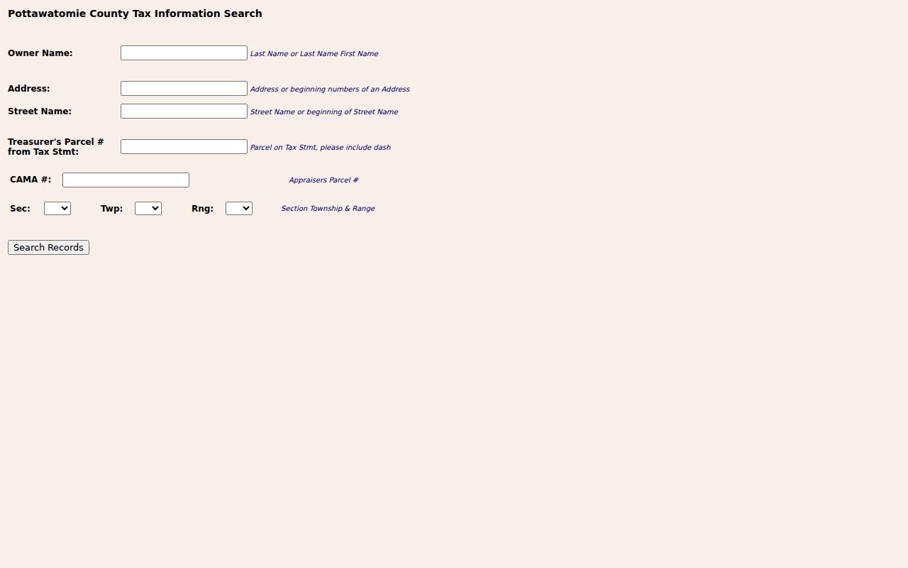 Pottawatomie tax search for a Manhattan ZIP address near the county line